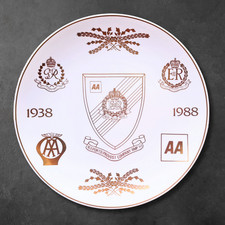 Spode Plate Commemorating 50 yrs of AA/Royal Military Police Co-operation 1988