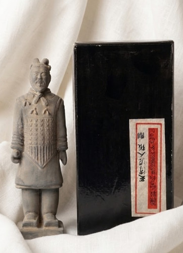 Vintage terracotta warrior - terracotta,