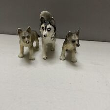 Schleich dogs Husky Adult and 2 wolf cubs  