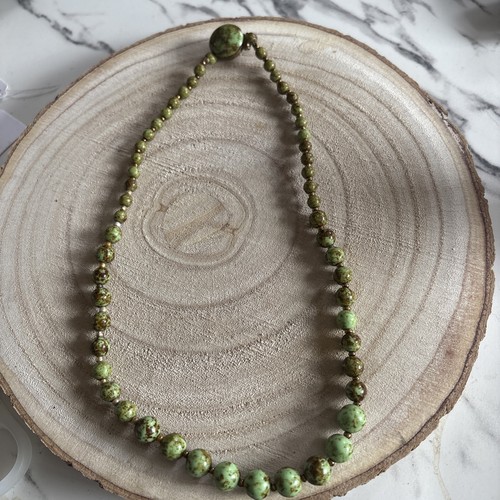 Vintage mottled green brown - mottled, &