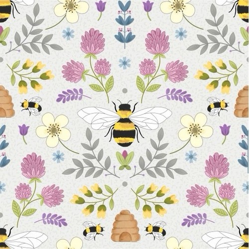 Fat quarter nutex queen bee - fat,