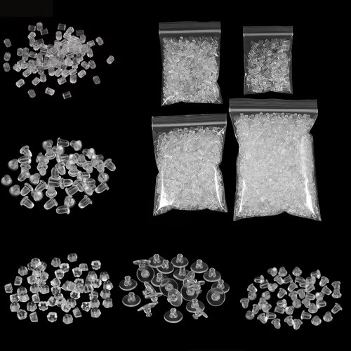 200 2000pcs clear silicone - 200-2000pcs,