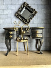 Black Wooden Hand painted