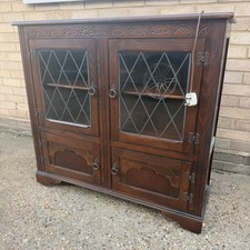 Art Deco Oak Bookcase Drink