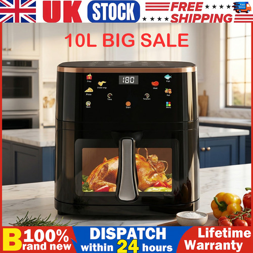 10l large air fryer - 10l, 1800w
