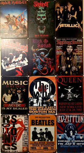 Retro metal music rock band - retro,