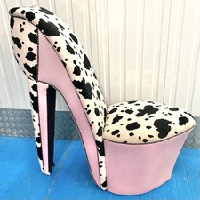 High Heel Shoe Pink Chair Seat