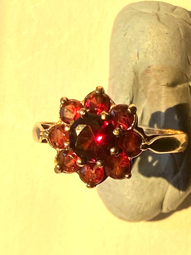 Vintage garnet and silver - vintage,