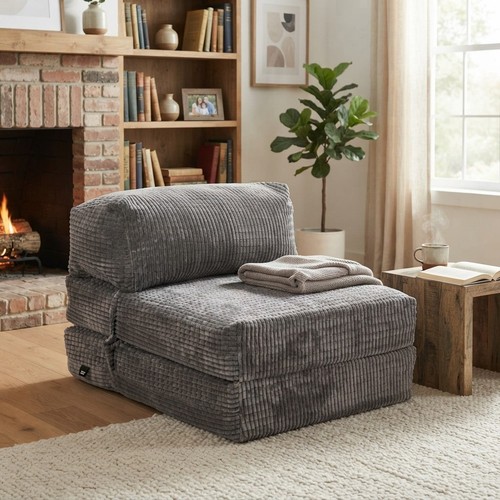 Comfortable grey corduroy - comfortable,