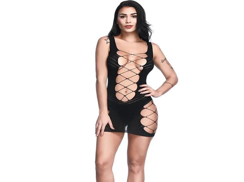 New black seamless hollow - new,