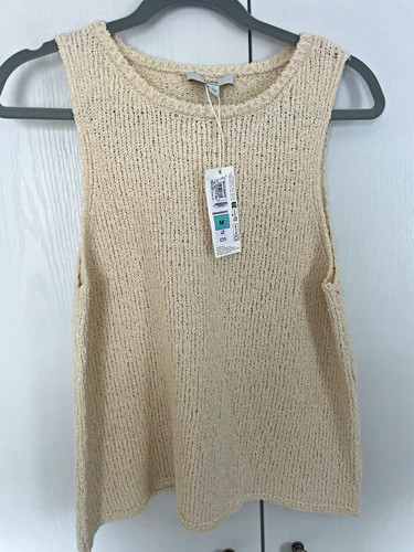 Beige knit sleeveless - m&s,