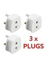 3 X New Shaving Adapter Fused Plug Electric Shaver Epilator Toothbrush 2 to3Pin