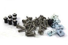 Yamaha YZF R125 Full Stainless Steel Fairing Bolts Clips & Screen Bolt Kit New x