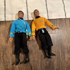 Vintage 1974 Mego Star Trek Capt. James T Kirk 8" T2 Dr Bones  w/Belt EX
