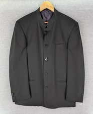 Pinstripe Men’s Black Nehru