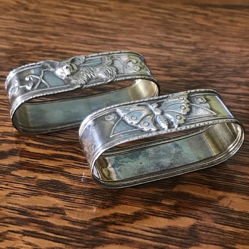 Pair silver 925 napkin - pair, of