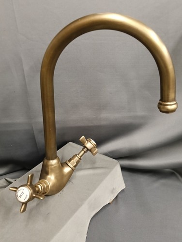 Kitchen mixer bare aged brass - kitchen,