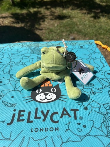 Jellycat fergus frog bag charm - jellycat,