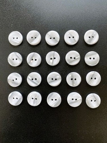 White dome pearl - pearl, buttons