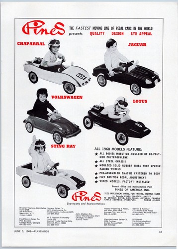 1968 pines america pedal - 1968,