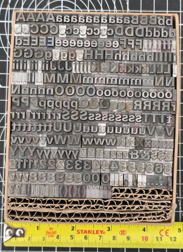 24pt univers font metal - font,