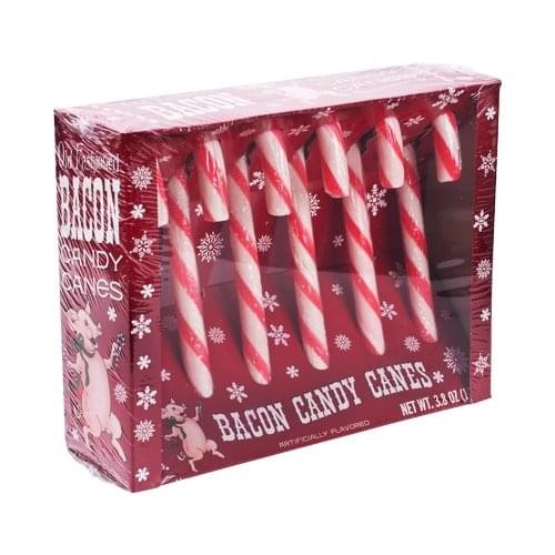 Bacon flavored candy - bacon, canes