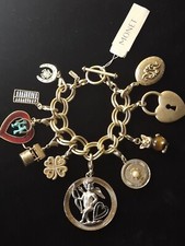 Retro MONET 75th Anniversary Rare Design Charm Bracelet