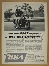 1965 BSA Lightning man & woman