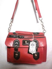 LYDC Women's Red Leather Top