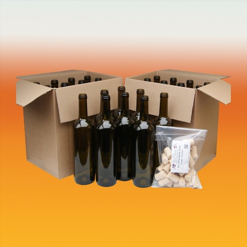 Wine bottles green box of - bottles,