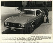 1972 Press Photo Ford's Mustang Grande features new colors and interior trims