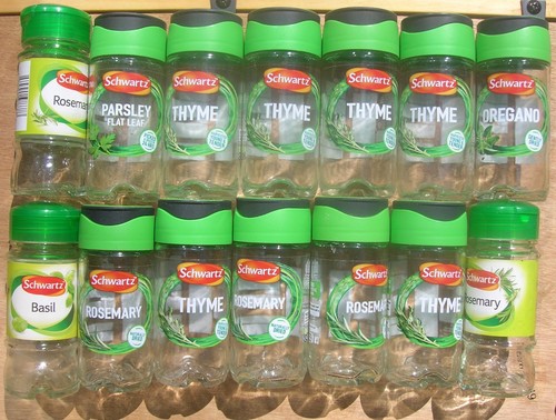 Schwartz herb spice jars - spice,