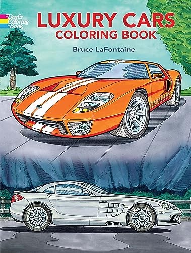 Luxury cars coloring book - cars,