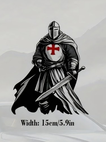 Knights templar car sticker - knights,