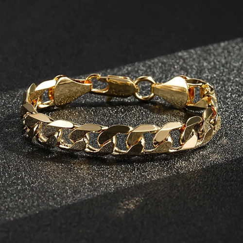 Men 9ct gold cuban curb - cuban,