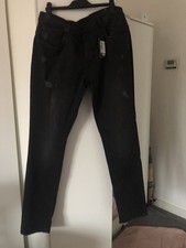 Voi Black Mens  Ripped Jeans