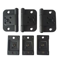 National Hickman Alternative Black Matt Hinge Set 35mm