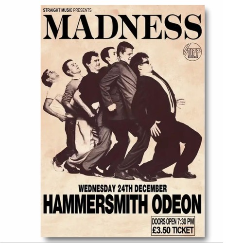 Madness event poster - event, 1980s