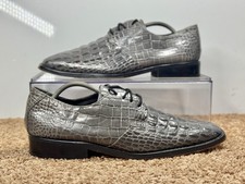 Stacy Adams Gray Crocodile