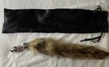 Women Faux Fox Tail Plug Anal Butt Stopper Stainless Steel Adult Toy Medium