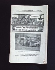 Steam Car Developments and Steam Aviation Vol XII April-Sept 1944 Illingworth