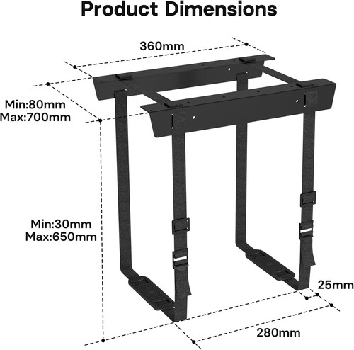 Under desk cpu - under, holder