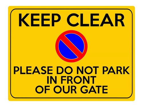 Personalised parking sign - personalised,
