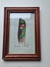 Hand Painted Feather Picture