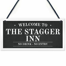 Home Bar Personalised Sign Custom Text Hanging Bar Man Cave Decor Plaques