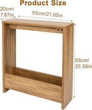 Slim Side Table with Magazine