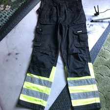 Mens Work Hi Viz Cargo Combat Holster Pockets Working Work Trousers Pants New