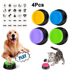 4x Talking Button Pet Recordable Speaking Button Dog Training Communication Toy
