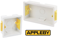 Dry Lining Back Box Plasterboard 1 Gang 2 Gang 35mm Surface Mount Pattress 1G 2G