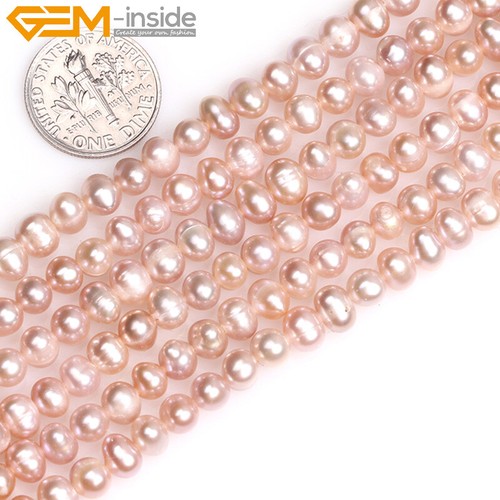 Freshwater pearl beads round - pearl,